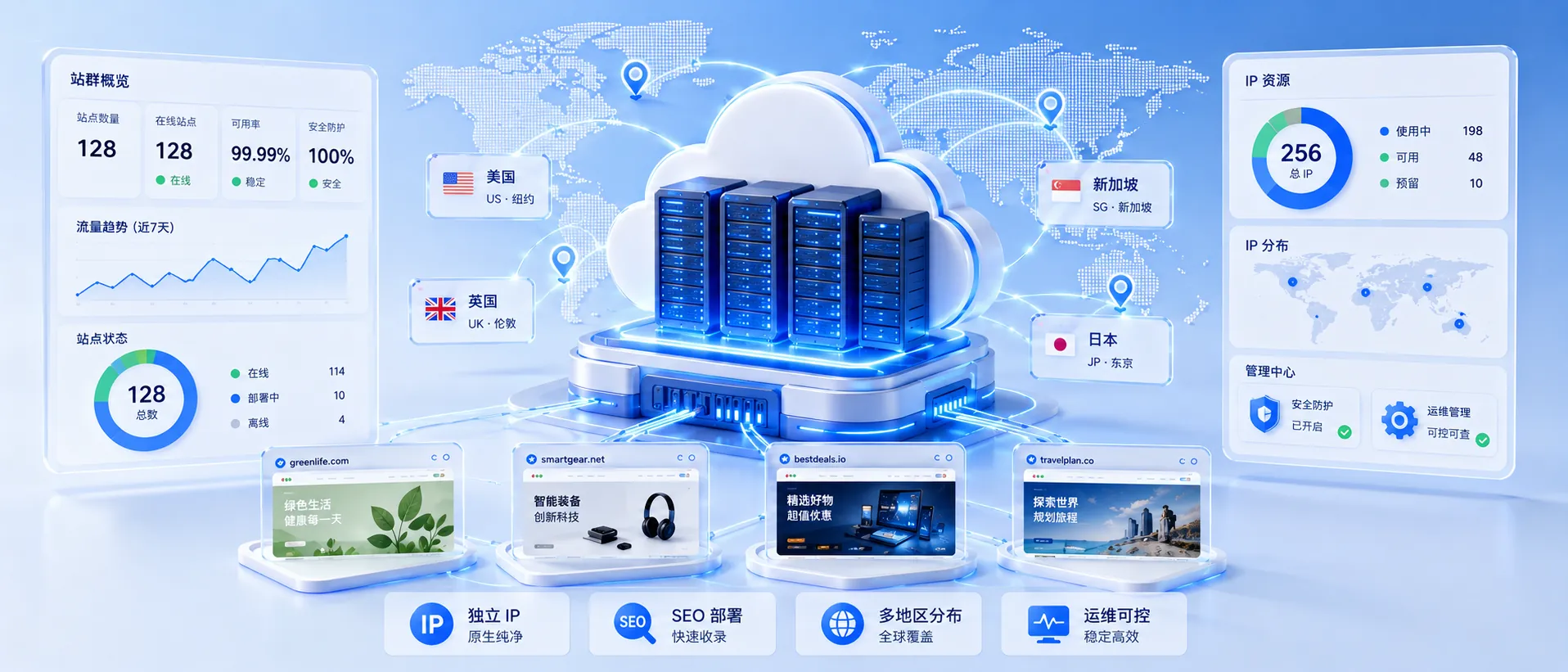 站群 SEO 原生 IP 服务器方案