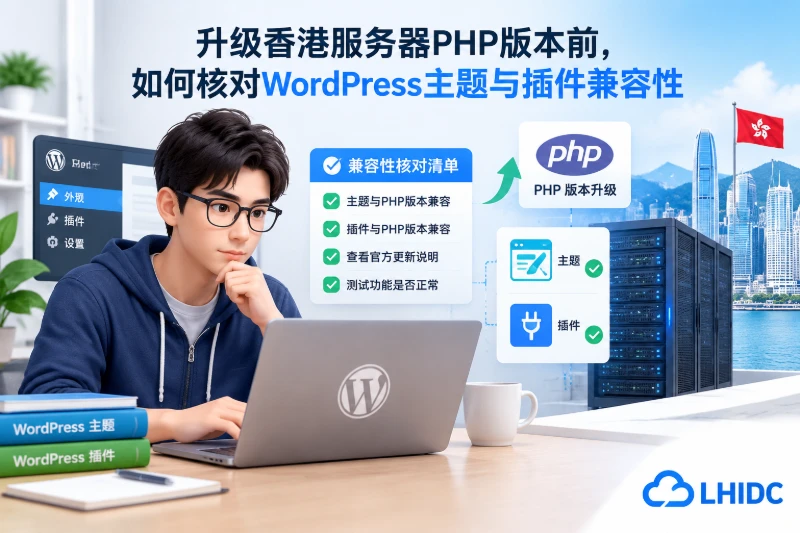 升级香港服务器PHP版本前，如何核对WordPress主题与插件兼容性