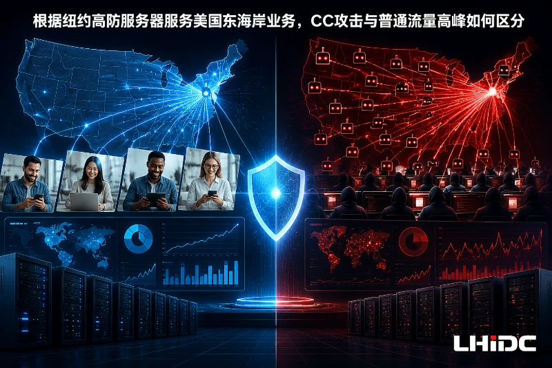 纽约高防服务器服务美国东海岸业务，CC攻击与普通流量高峰如何区分
