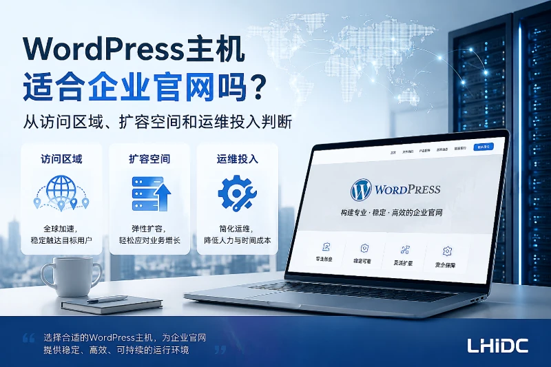 WordPress主机适合企业官网吗：从访问区域、扩容空间和运维投入判断