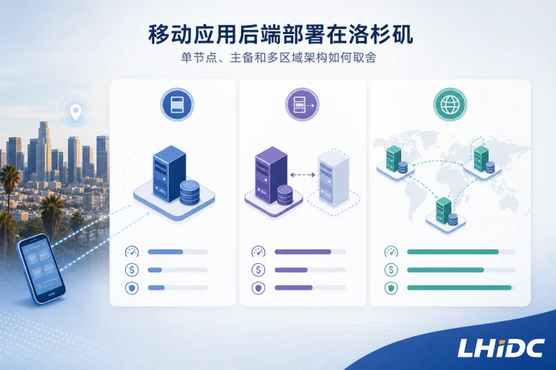 移动应用后端部署在洛杉矶，单节点、主备和多区域架构如何取舍