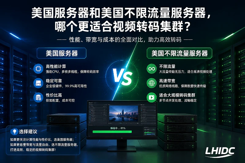 美国服务器和美国不限流量服务器，哪个更适合视频转码集群