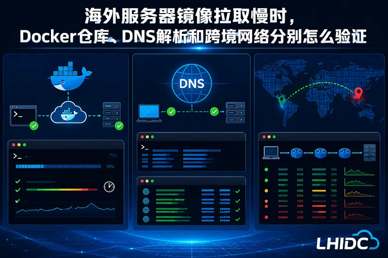 海外服务器镜像拉取慢时，Docker仓库、DNS解析和跨境网络分别怎么验证