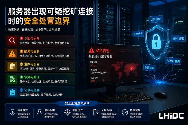 服务器出现可疑挖矿连接时的安全处置边界