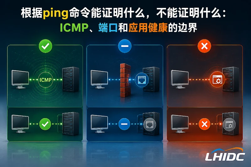 ping命令能证明什么，不能证明什么：ICMP、端口和应用健康的边界