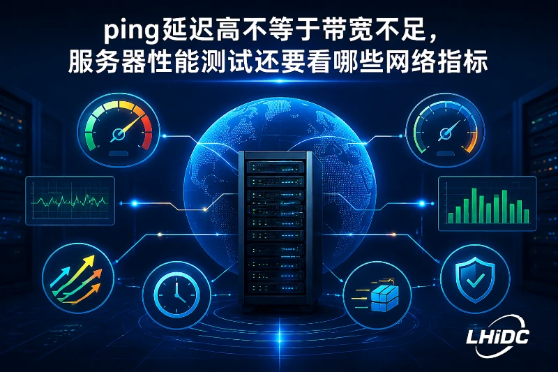 ping延迟高不等于带宽不足，服务器性能测试还要看哪些网络指标