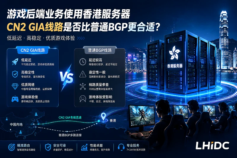 游戏后端业务使用香港服务器，CN2 GIA线路是否比普通BGP更合适