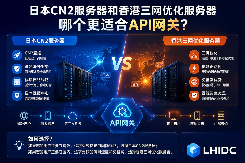 日本CN2服务器和香港三网优化服务器，哪个更适合API网关