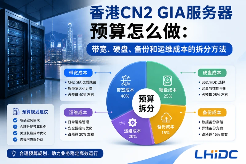 香港CN2 GIA服务器预算怎么做：带宽、硬盘、备份和运维成本的拆分方法