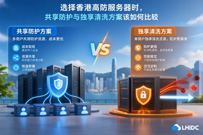 选择香港高防服务器时，共享防护与独享清洗方案该如何比较