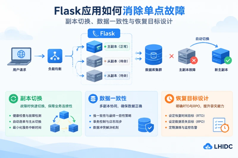 Flask应用如何消除单点故障：副本切换、数据一致性与恢复目标设计