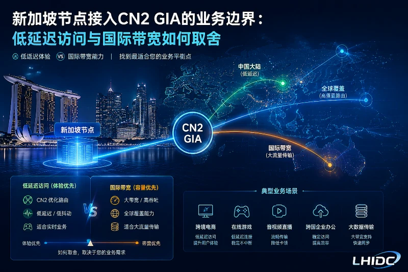 新加坡节点接入CN2 GIA的业务边界：低延迟访问与国际带宽如何取舍