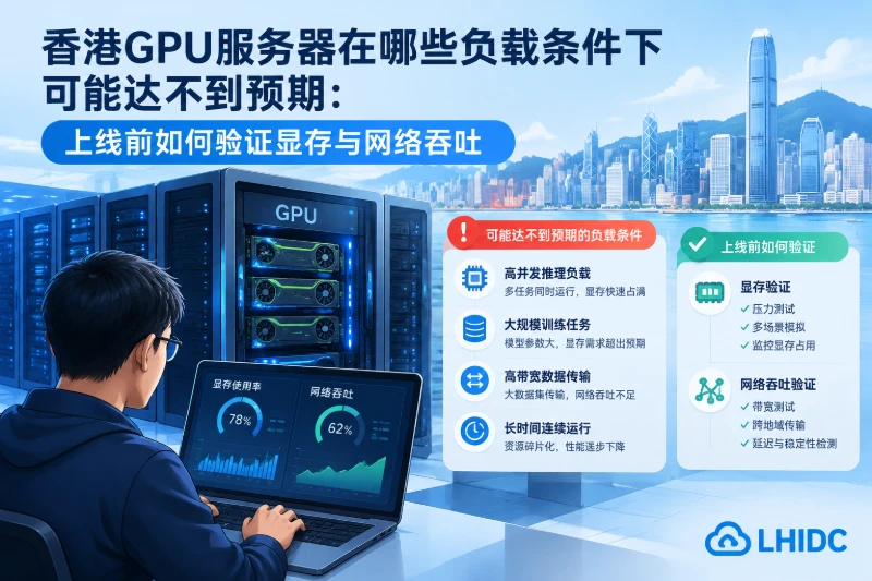 香港GPU服务器在哪些负载条件下可能达不到预期：上线前如何验证显存与网络吞吐
