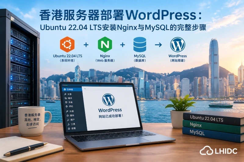 香港服务器部署WordPress：Ubuntu 22.04 LTS安装Nginx与MySQL的完整步骤