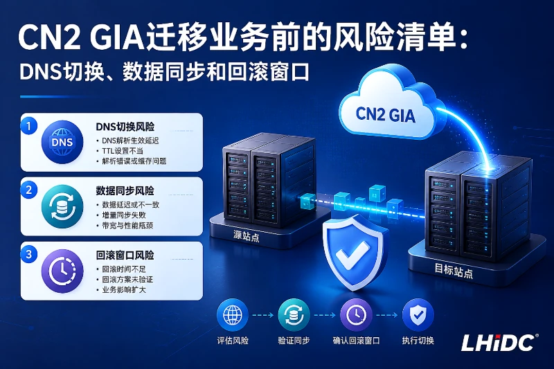 CN2 GIA迁移业务前的风险清单：DNS切换、数据同步和回滚窗口