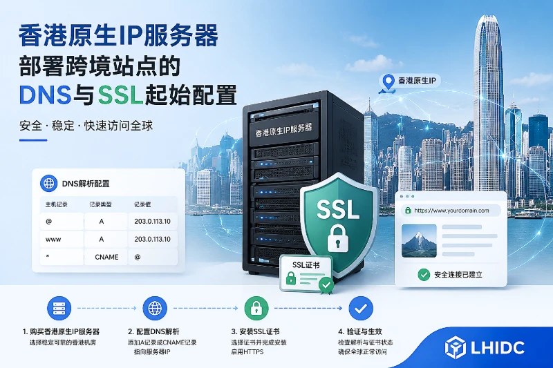 香港原生IP服务器部署跨境站点的DNS与SSL起始配置