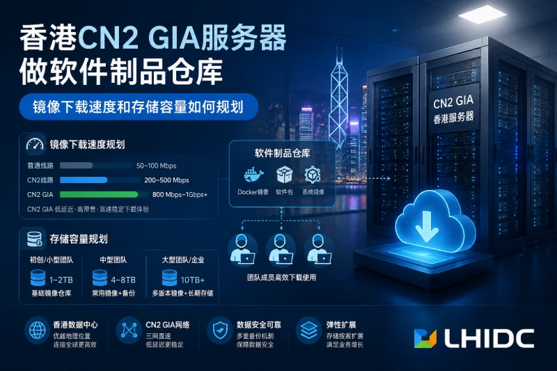 香港CN2 GIA服务器做软件制品仓库，镜像下载速度和存储容量如何规划