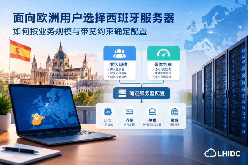 面向欧洲用户选择西班牙服务器，如何按业务规模与带宽约束确定配置