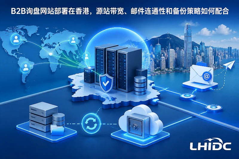 B2B询盘网站部署在香港，源站带宽、邮件连通性和备份策略如何配合