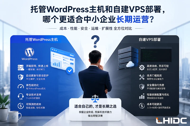 托管WordPress主机和自建VPS部署，哪个更适合中小企业长期运营