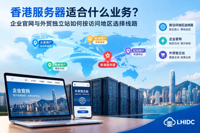 香港服务器适合什么业务：企业官网与外贸独立站如何按访问地区选择线路