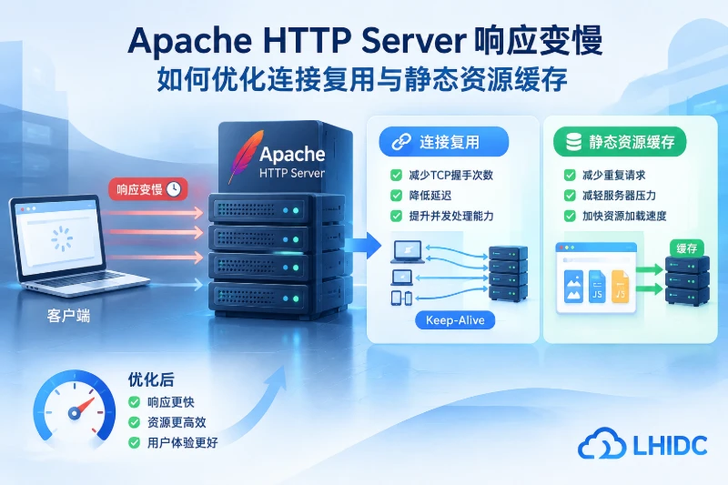 Apache HTTP Server响应变慢，如何优化连接复用与静态资源缓存