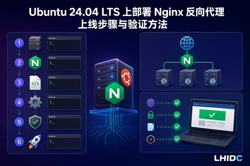 在 Ubuntu 24.04 LTS 上部署 Nginx 反向代理的 linux上线步骤与验证方法