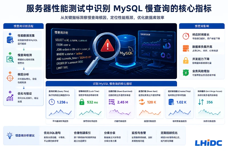 服务器性能测试中识别MySQL慢查询的核心指标
