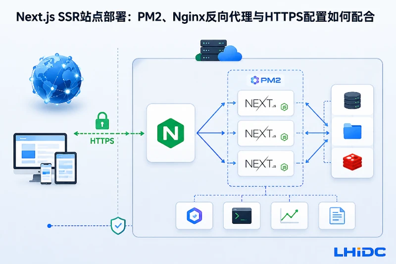 海外服务器部署Next.js SSR站点，PM2、Nginx反向代理与HTTPS配置如何配合