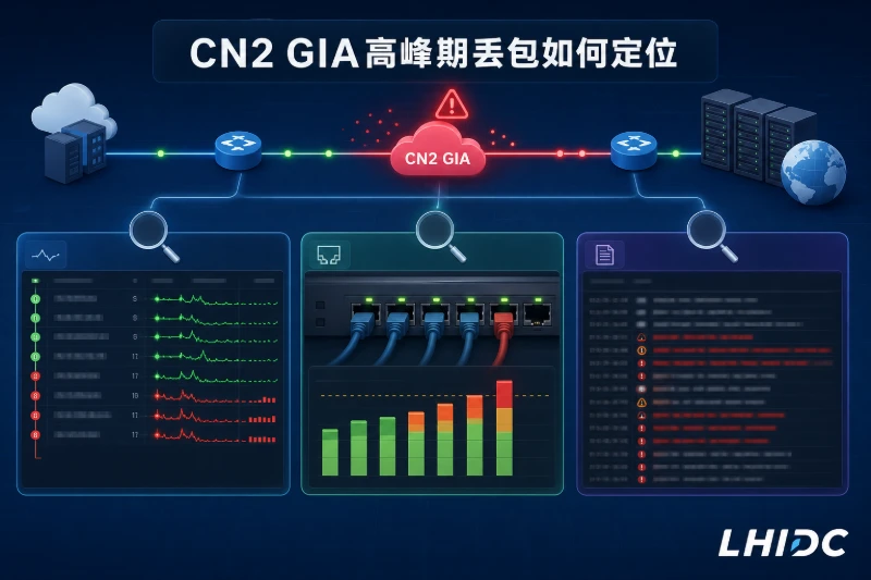 CN2 GIA高峰期丢包如何定位，MTR结果、端口占用和应用日志要分开看